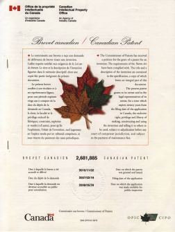 Патент в Канаде на установку каталитического газового азотирования