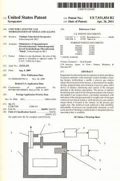 Патент в США на установку каталитического газового азотирования (страница 2)